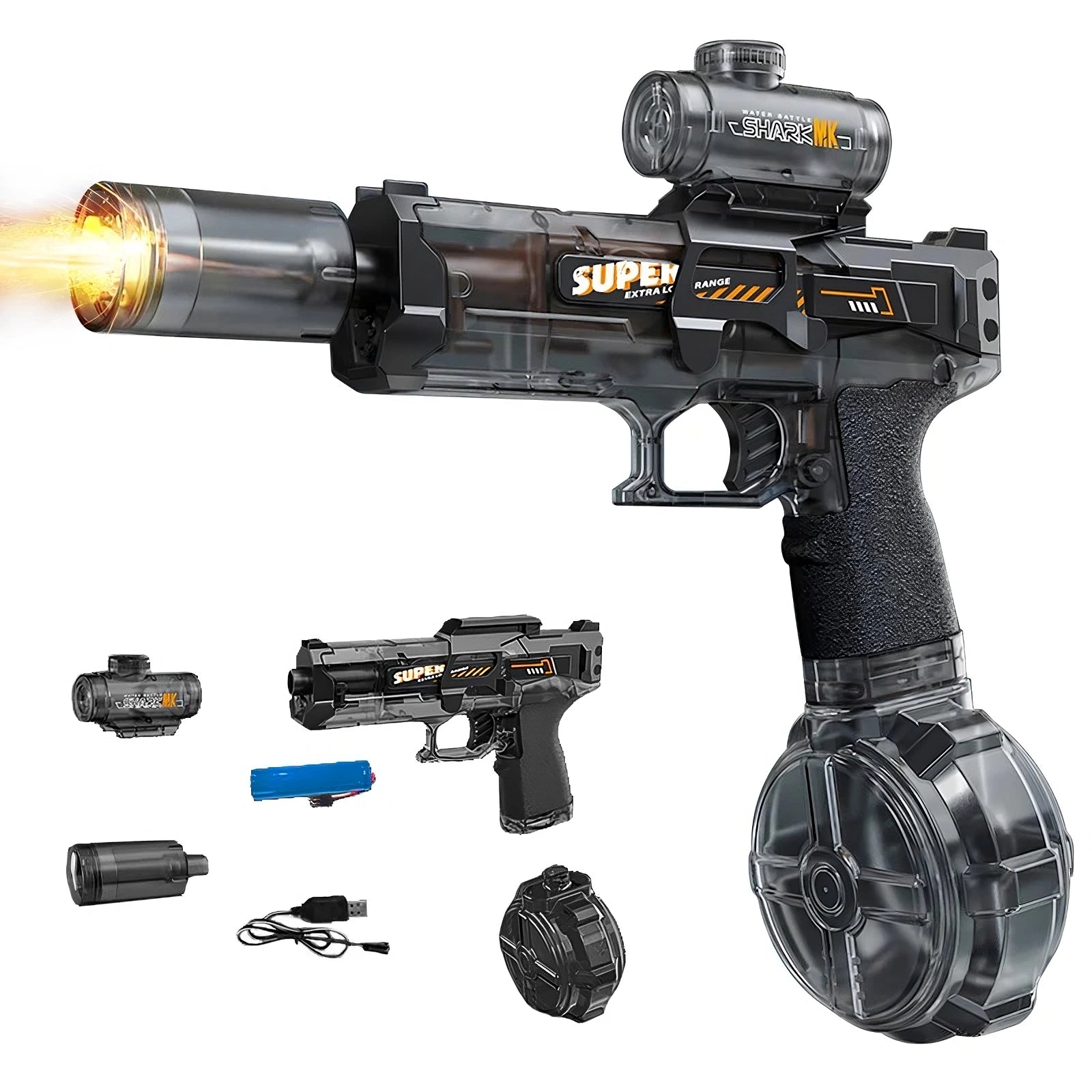 trending Glow LED Electric fully automatic Water Gun