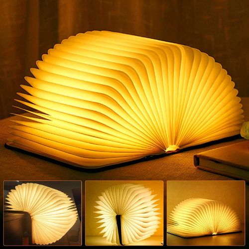 Decorative Wooden Book Light