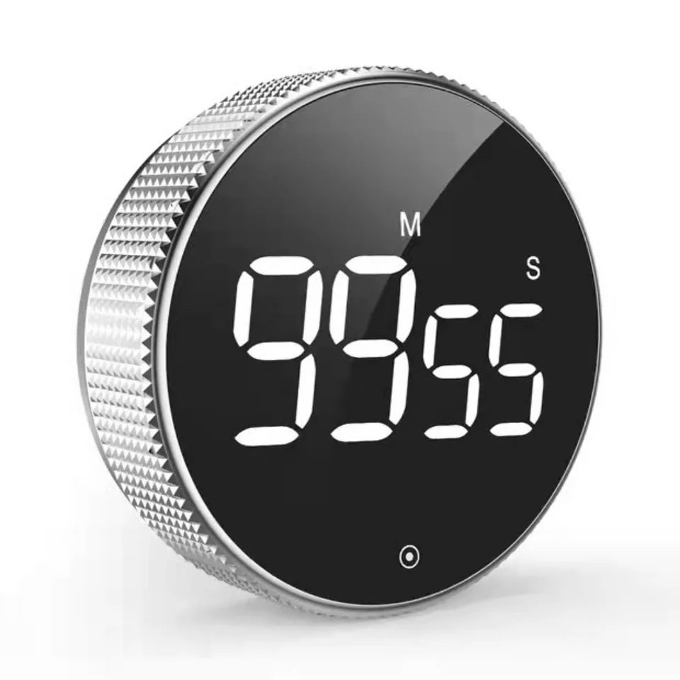 Led Digital round Timer with countdowns, stopwatch functions, and alarm