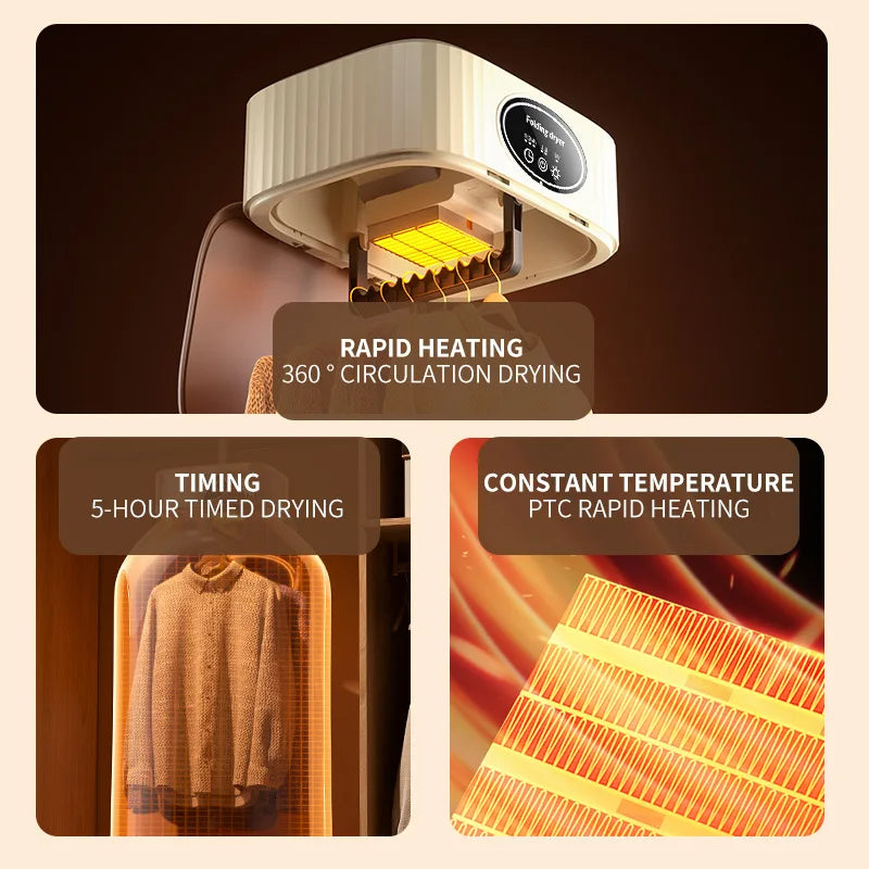 trend standing Folded Electric Clothes Dryer Smart Rack device