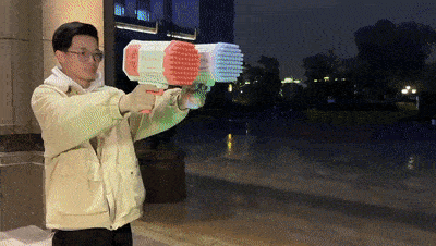new trending Soap Bubble Gun Machine with 69 Holes