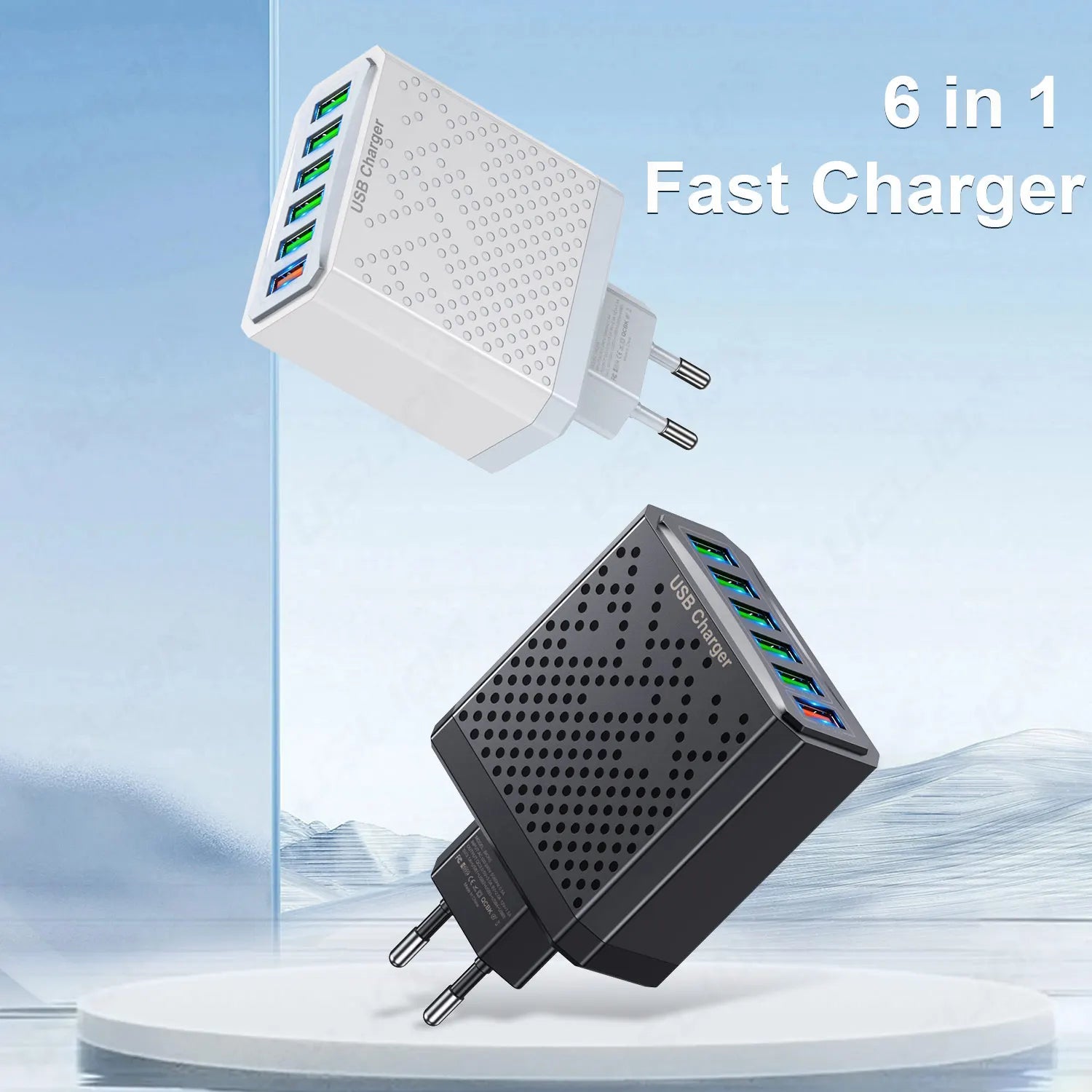 the new Trending 6 in 1 USB Strong Fast Charger Adapter