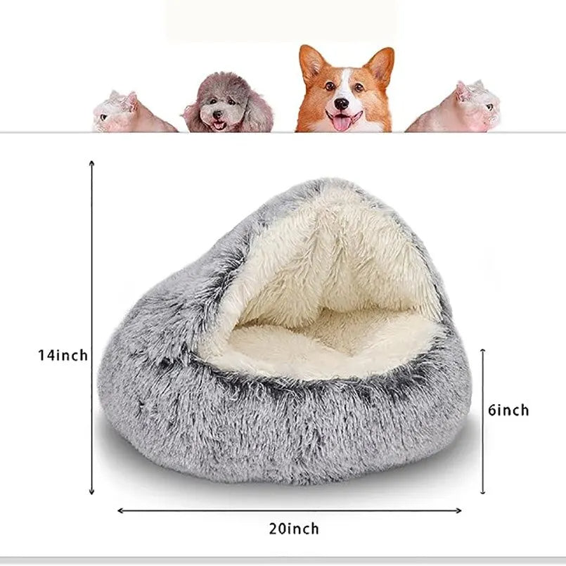 the new trending Soft Plush Round Cat Bed