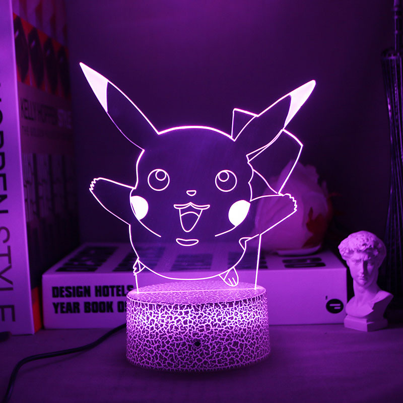 Acryl Pokemon Lamp Crack base 16 color RC
