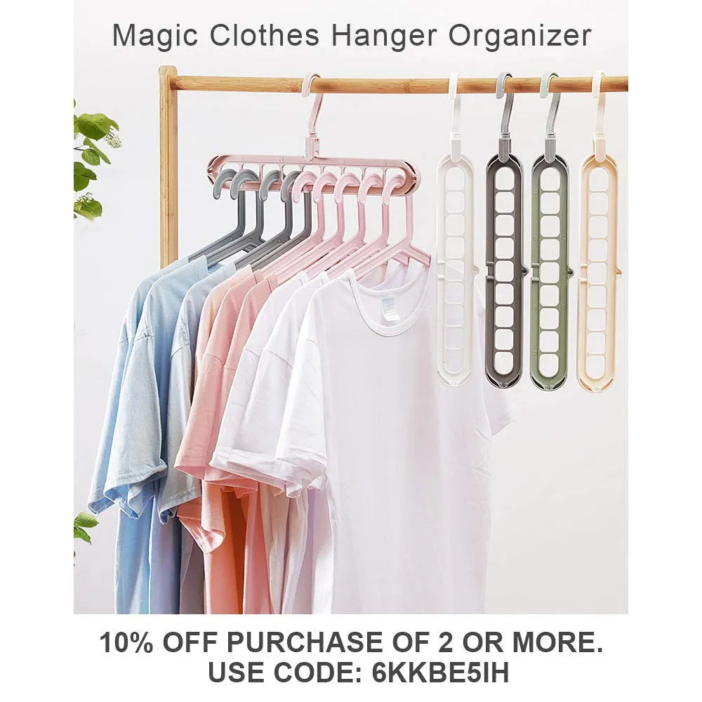new trending 9 in 1 Smart Hanger 10ocs