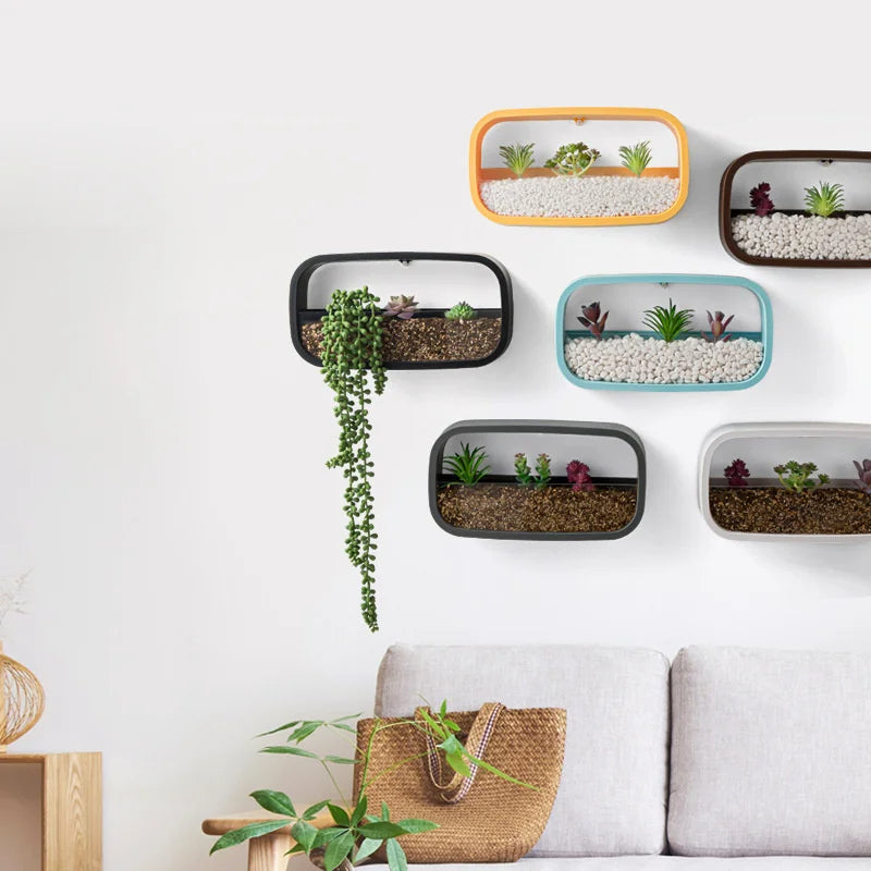 Modern Rectangle Hanging Wall Flower Vase in alibaba eliexpress