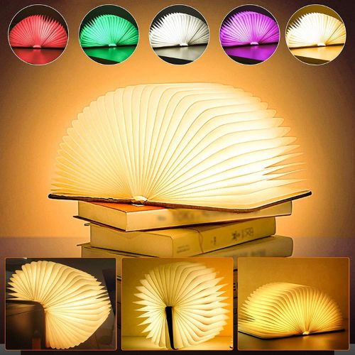 Decorative Wooden Book Light