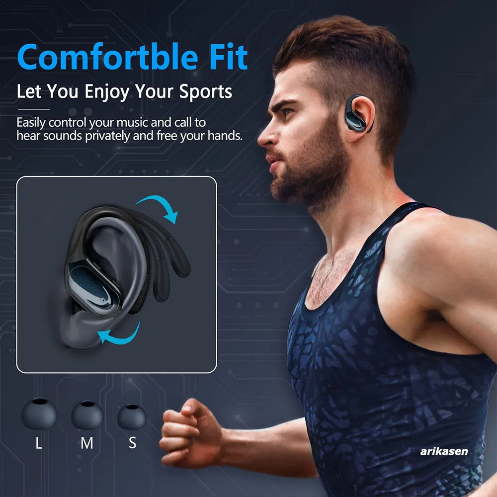 Wireless Bluetooth 5.3 Sport Earbuds with digital case