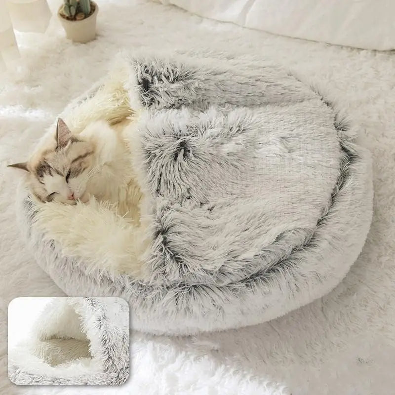 the new trending Soft Plush Round Cat Bed