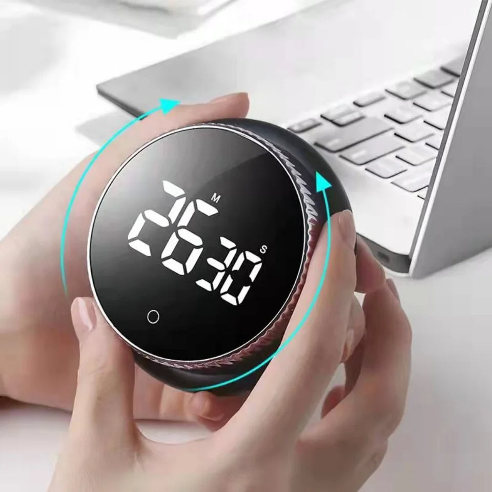 Led Digital round Timer with countdowns, stopwatch functions, and alarm