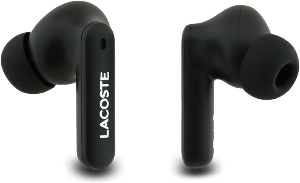 Lacoste Premium Leather TWS Earbuds: Hi-Res Audio, 6-Hour Playtime, Bluetooth 5.4