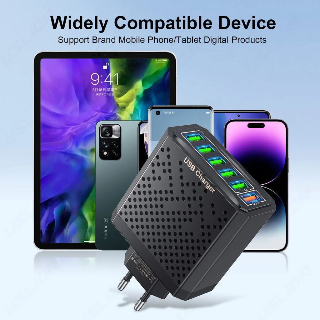 the new Trending 6 in 1 USB Strong Fast Charger Adapter