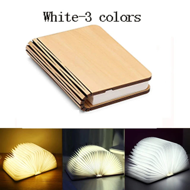 Decorative Wooden Book Light