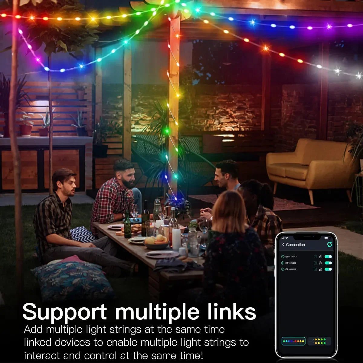 the best RGBIC Christmas Bluetooth String Lights