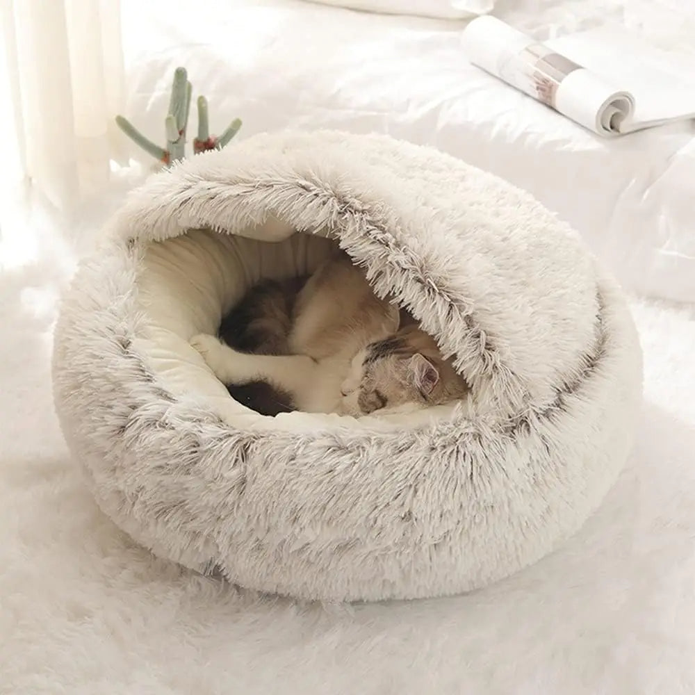 the new trending Soft Plush Round Cat Bed