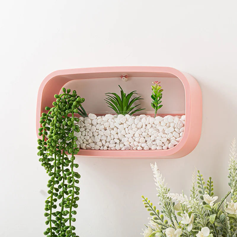 Modern Rectangle Hanging Wall Flower Vase in alibaba eliexpress