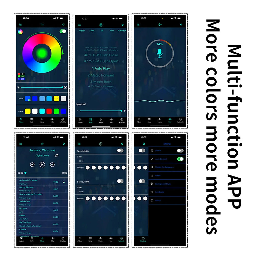 RGB Car Interior Ambient LED Light Strip in alibaba