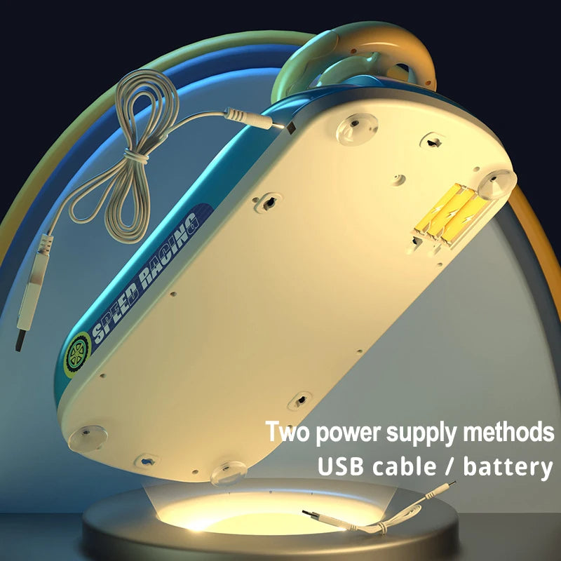 Steering interactive toy simulates real driving with dynamic music Wheel Toy