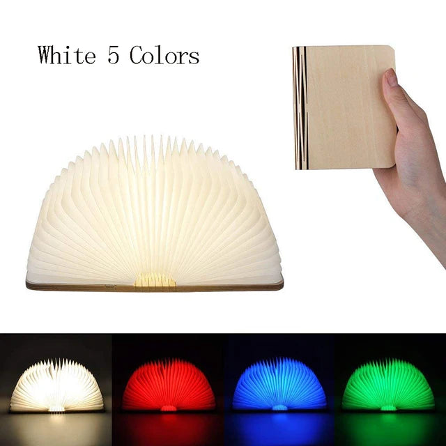 Decorative Wooden Book Light