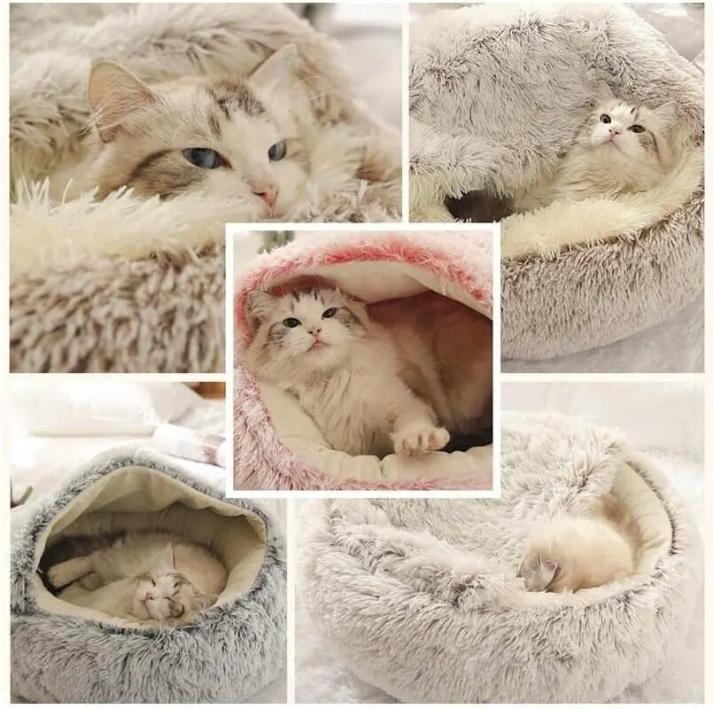 the new trending Soft Plush Round Cat Bed