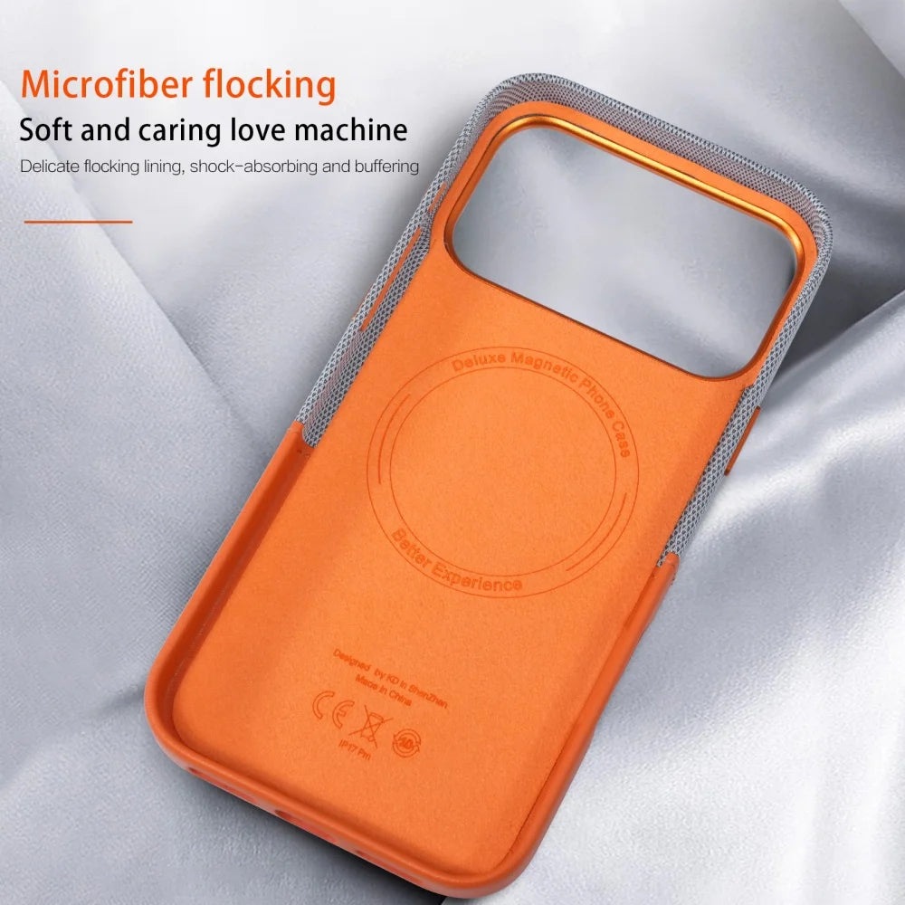 iPhone Leather Fabric Case