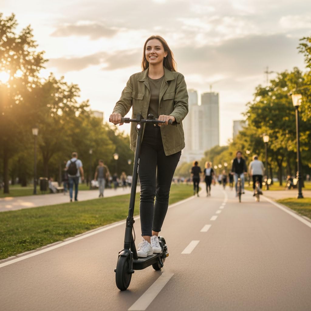 Green Lion Electric Scooter, 30km/h, 250W Power, 30km Range, 100kg Load, E-Scooter for Adults, Lightweight foldable design, Digital Display, Electric Front Brake, Aluminum Alloy Frame, Solid Tires
