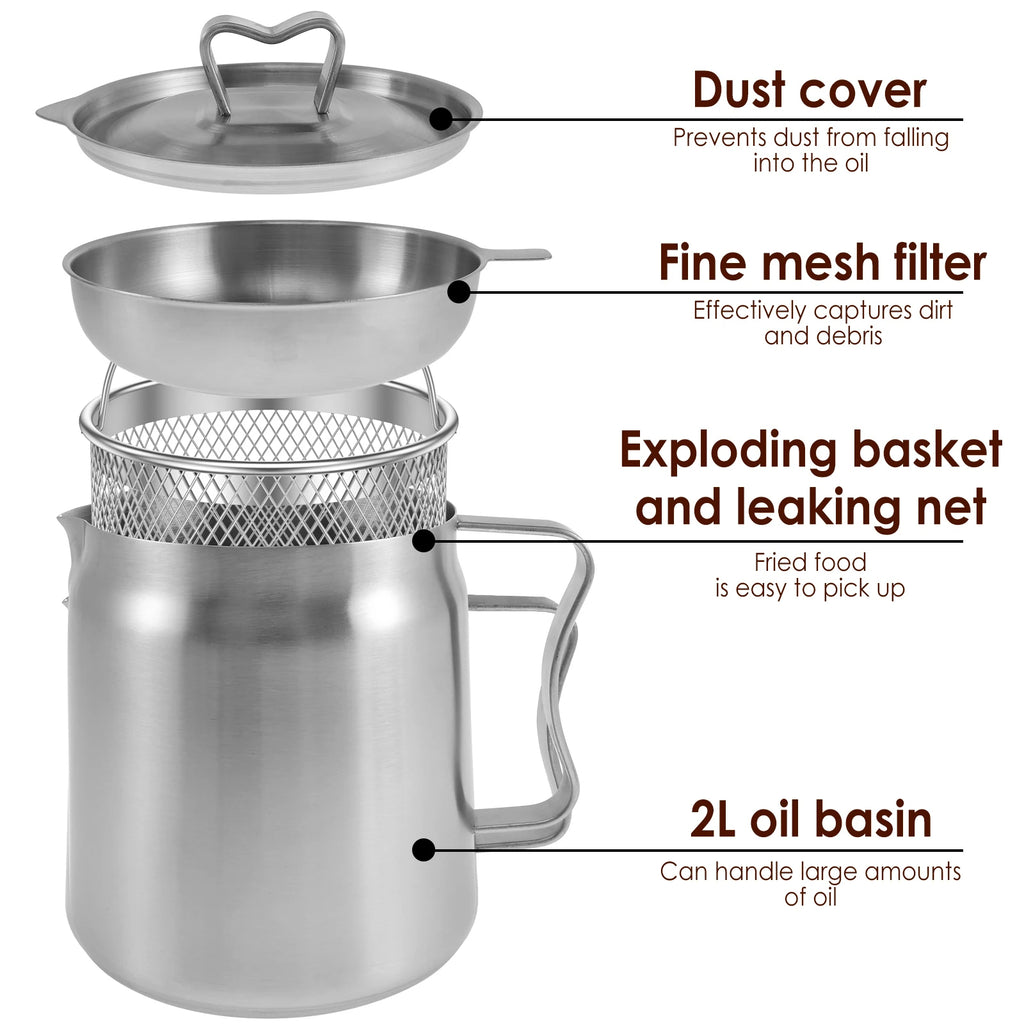 the newest stainless trending steel Frying Pot