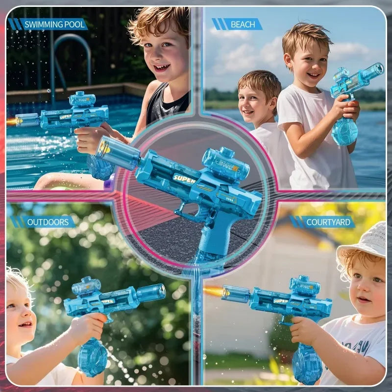 trending Glow LED Electric fully automatic Water Gun
