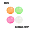 Luminescent Sticky Bouncing Balls