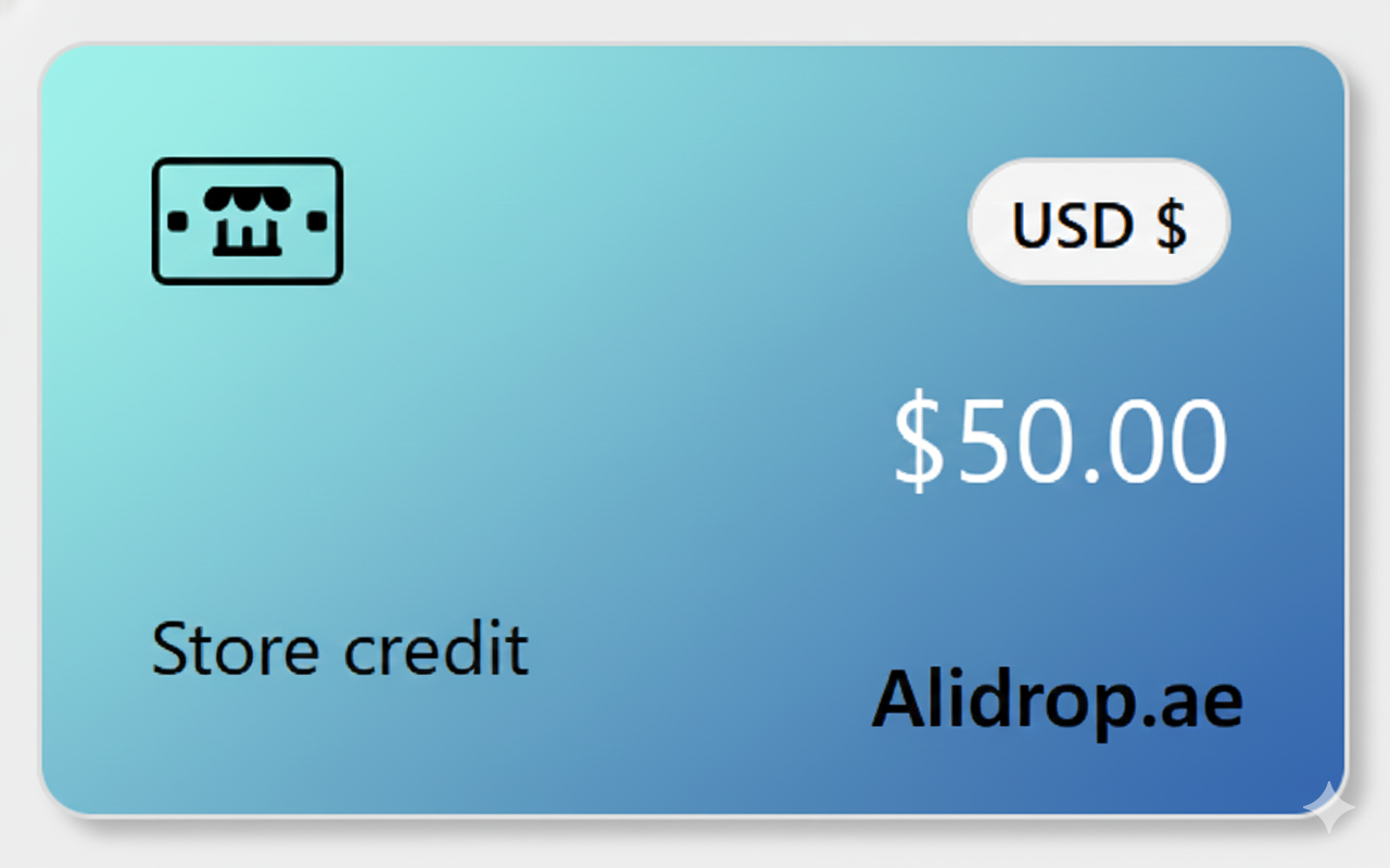 50$ Alidrop.ae Credit Card