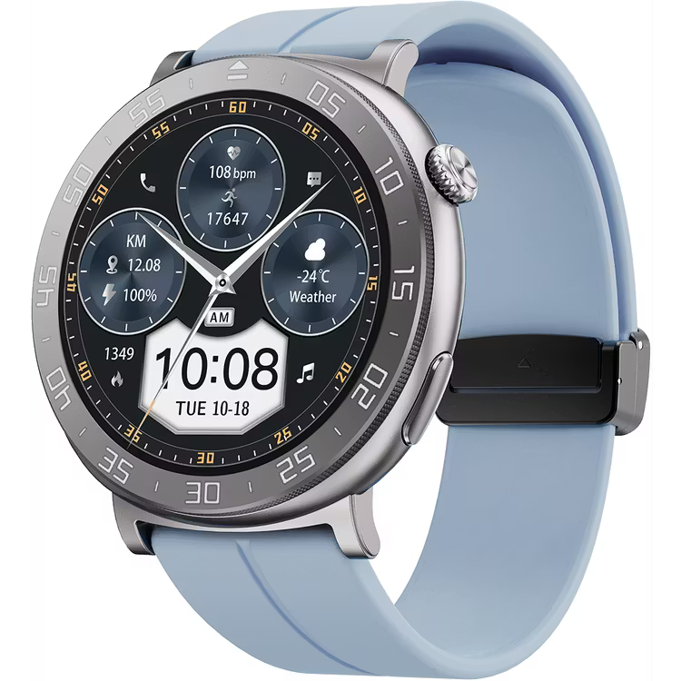 Porodo Salud Smart Watch: 1.43" HD Display, GPS, Health Tracking, Long Battery Life