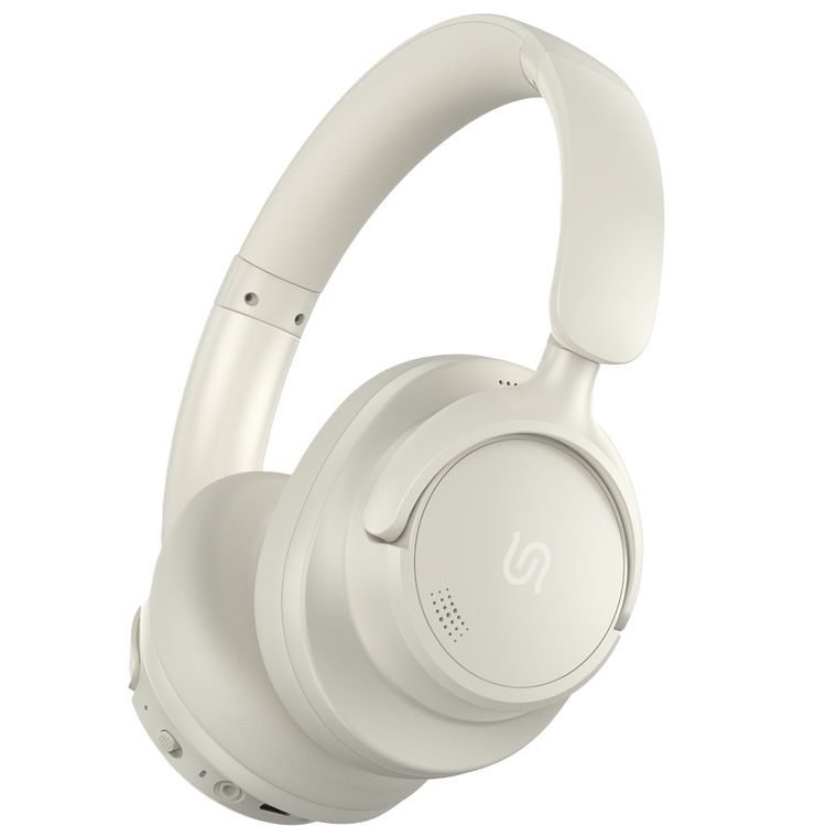 Porodo Soundtec Zen Hybrid Noise-Cancelling Headphones Bluetooth 5.3 Beige