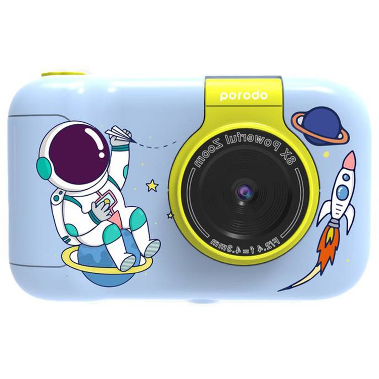 Porodo Kids Flip Digital Camera: 48MP, 1080P Video, Flip Lens, 4-Hour Battery