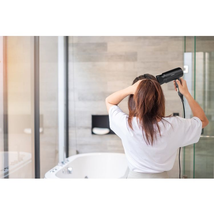 Porodo Lifestyle 1200W Foldable Hair Dryer with Concentrator Nozzle, Overheat Protection