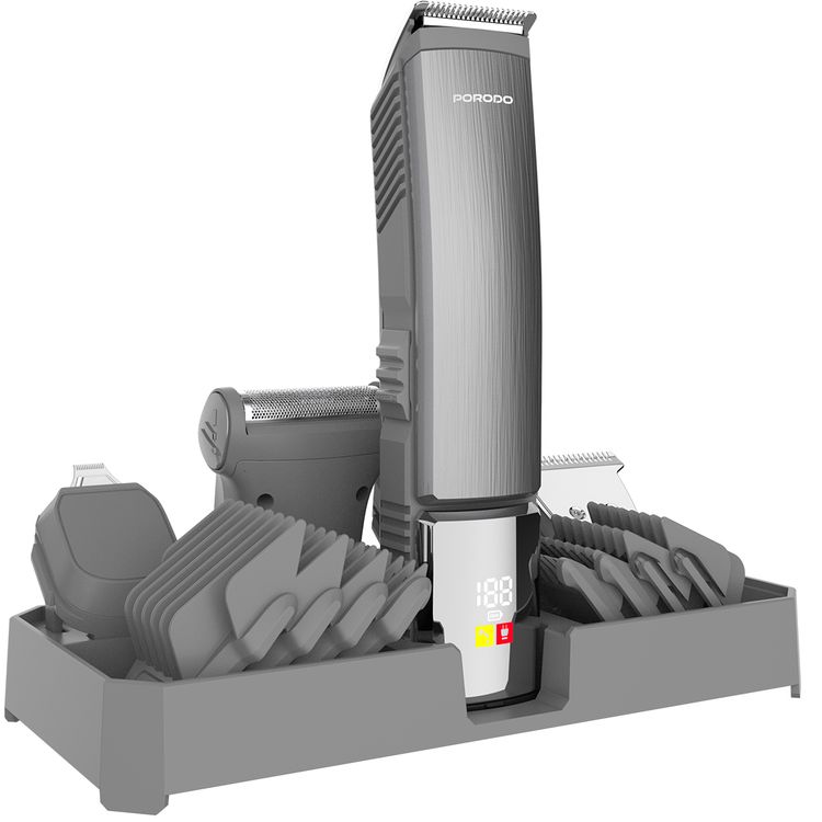 Porodo Lifestyle 14-in-1 Waterproof Trimming Kit: Cordless Grooming, USB-C Charging