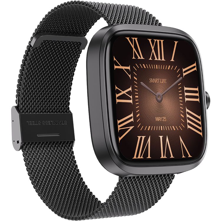 Porodo Skwer Smart Watch: 1.72" HD Display, 5-Day Battery, Health Tracking, Notifications