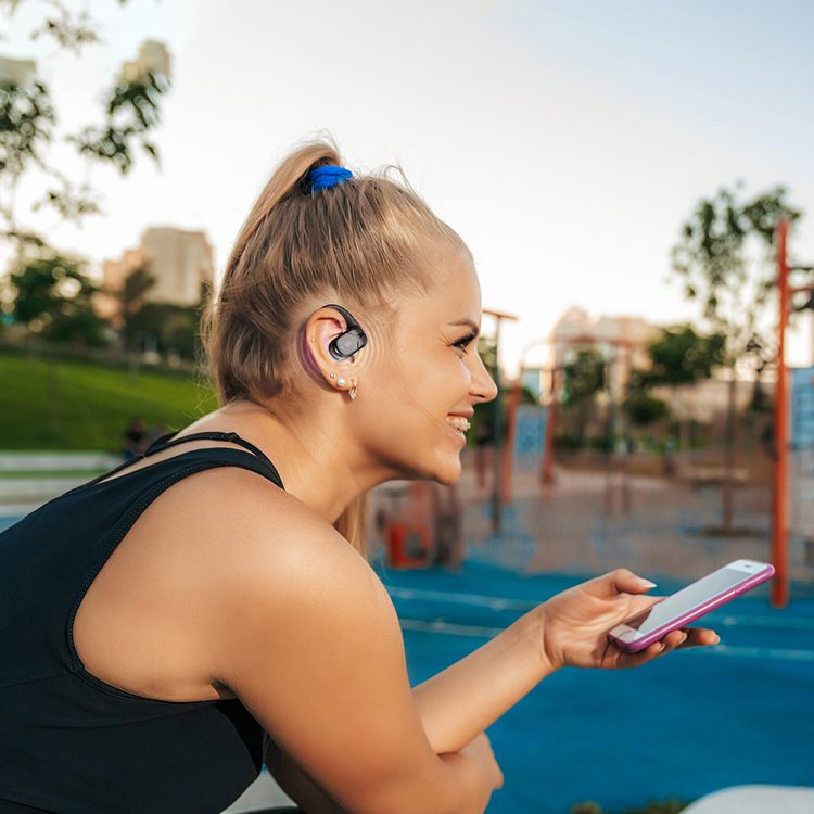 Porodo Octopus Open-Ear Wireless Earbuds: Touch Control, Long Playtime, Sweat Resistant