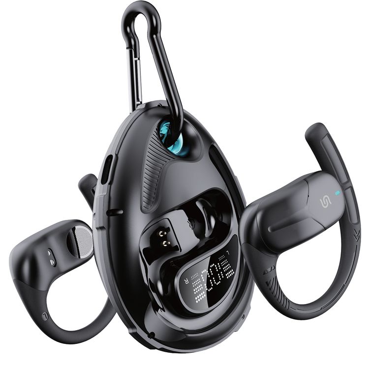 Porodo Octopus Open-Ear Wireless Earbuds: Touch Control, Long Playtime, Sweat Resistant