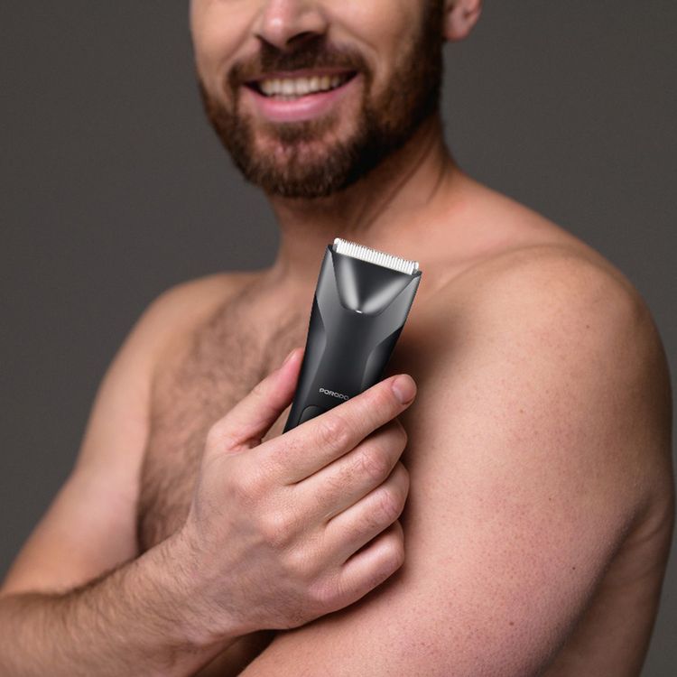 Porodo Lifestyle Full-Body Grooming Kit: Dual Speed, Wet/Dry, Ceramic Blades