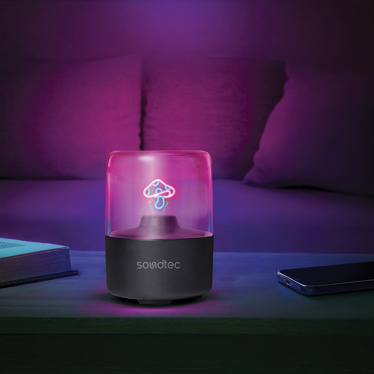 Porodo Marlo Portable Wireless Speaker with Ambient Light, Bluetooth 5.0