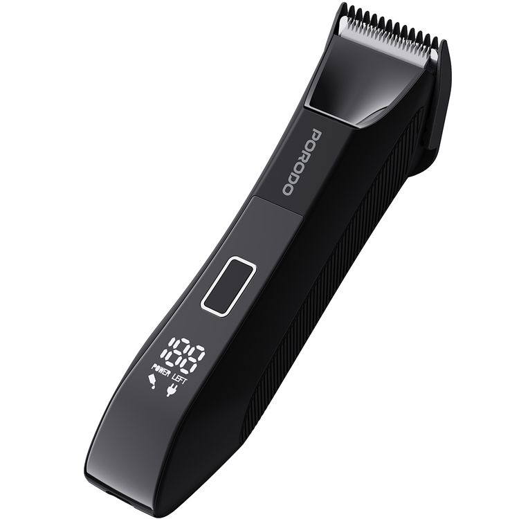Porodo Gentle Ceramic Blade Trimmer, Digital Display, Wet/Dry Shaving, USB-C