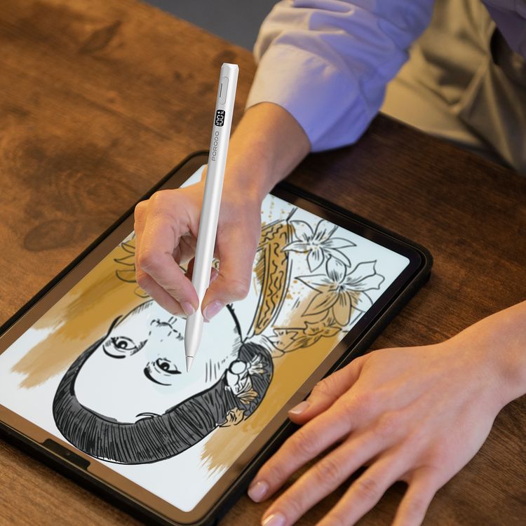 Porodo Magnetic Active Stylus Pen iPad: Precision, Wireless Charging, Long Battery Life