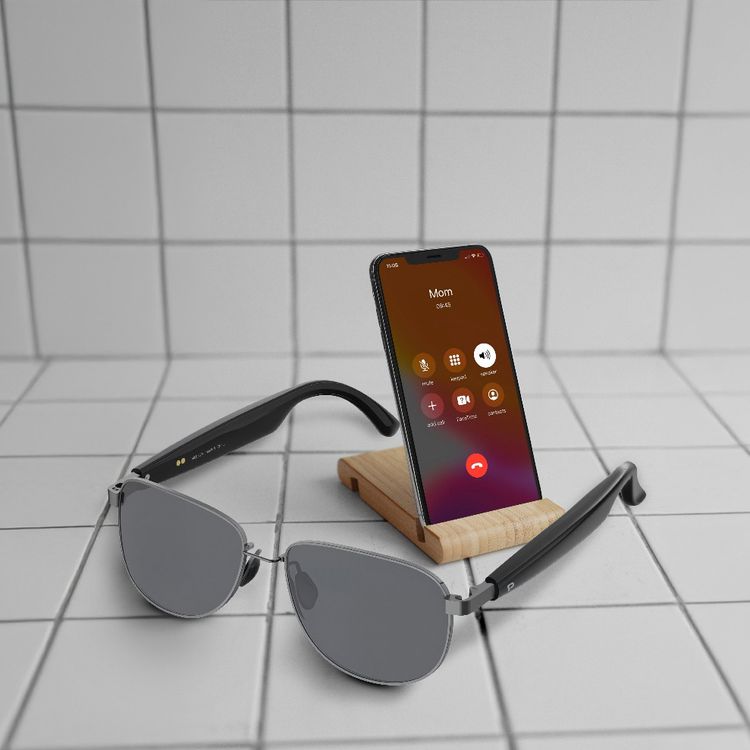 Porodo Silenza Polarized Smart Sunglasses: Touch Control, Voice Assistant, Open-Ear Audio