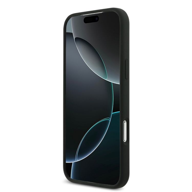 BMW MagSafe Liquid Silicone Case for iPhone 17 Pro - Black, Vertical Logo Protection