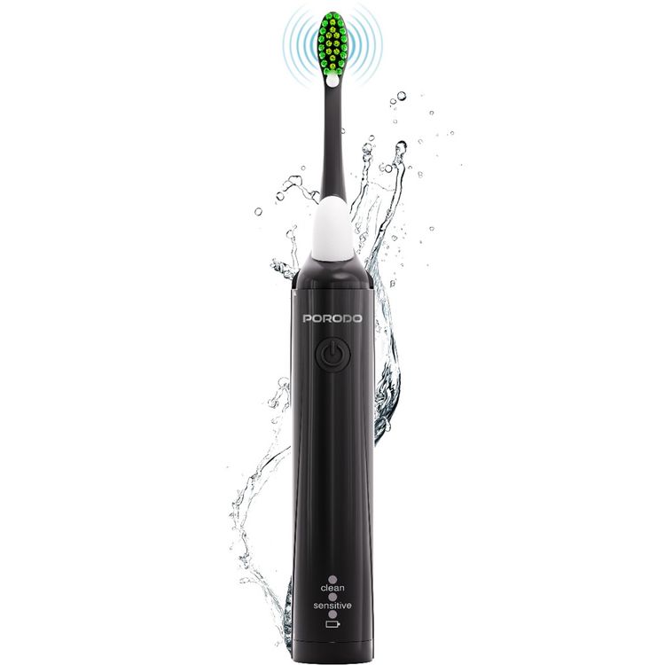 Porodo Rechargeable Electric Toothbrush: Dual Modes, 180-Day Battery, Fast USB-C Charging