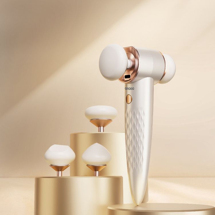 Porodo Magnetic Dual-Head Electric Beauty Blender for Flawless Makeup, USB-C