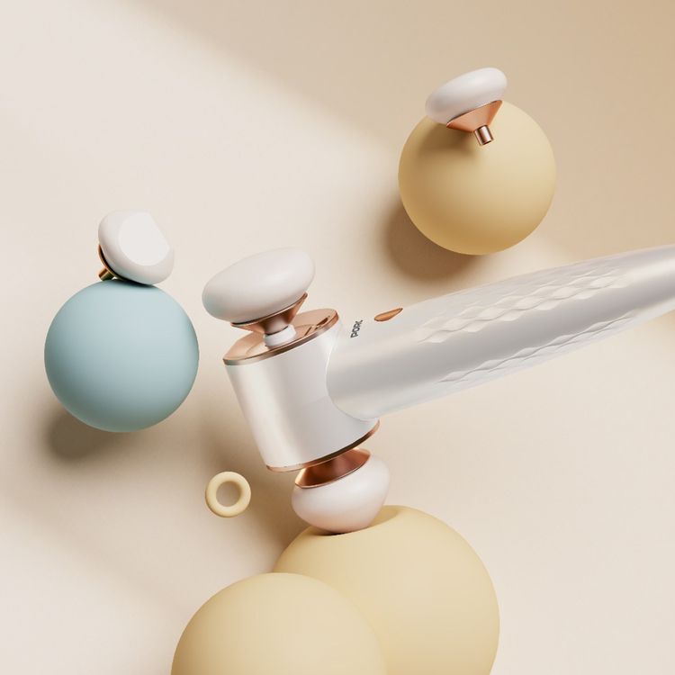 Porodo Magnetic Dual-Head Electric Beauty Blender for Flawless Makeup, USB-C