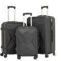Levelo ABS Durable 3-Piece Travel Luggage Set with Built-in Scale & Secure Lock