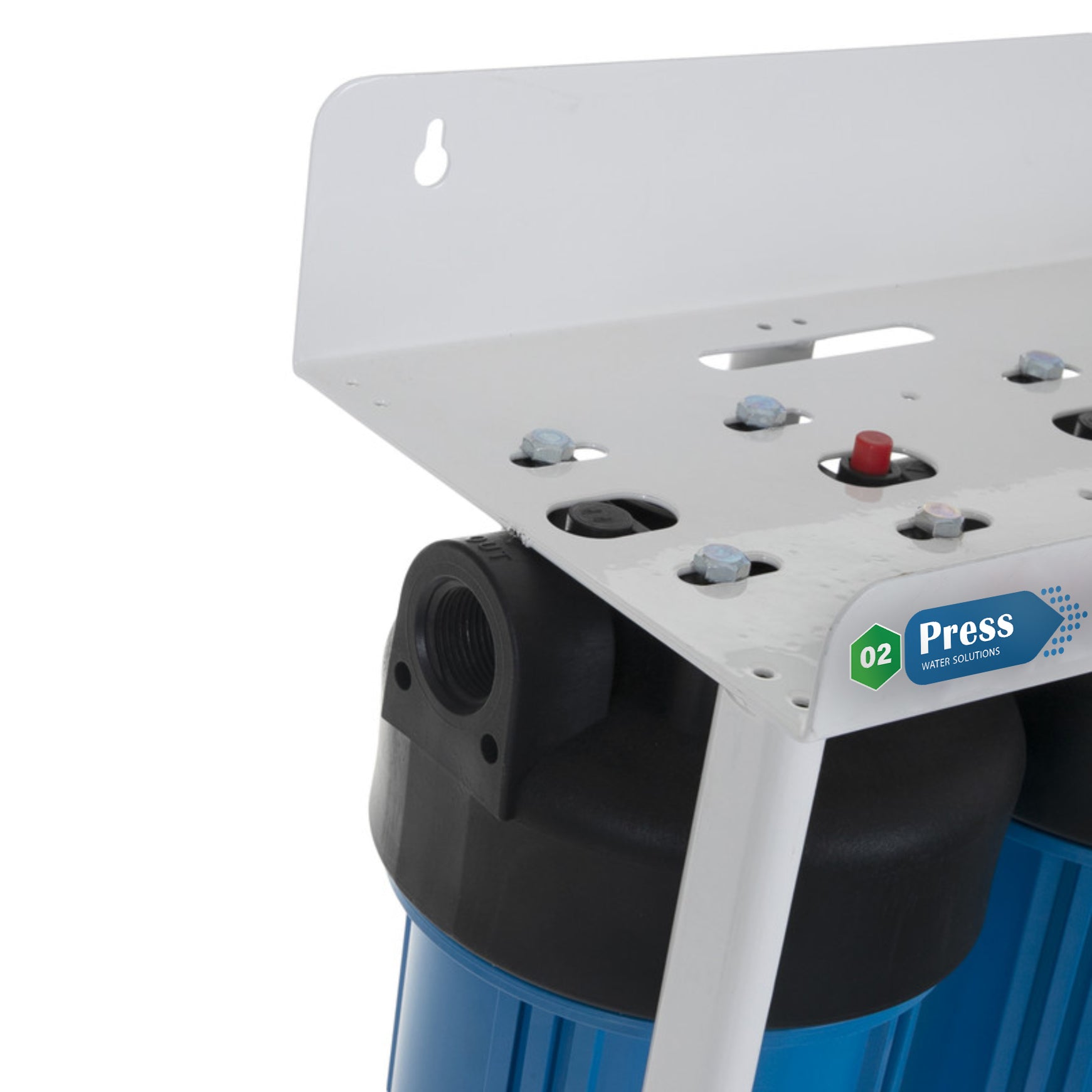 O2press Jumbo 3-Stage Whole House Water Filtration System Blue OPJ-3s