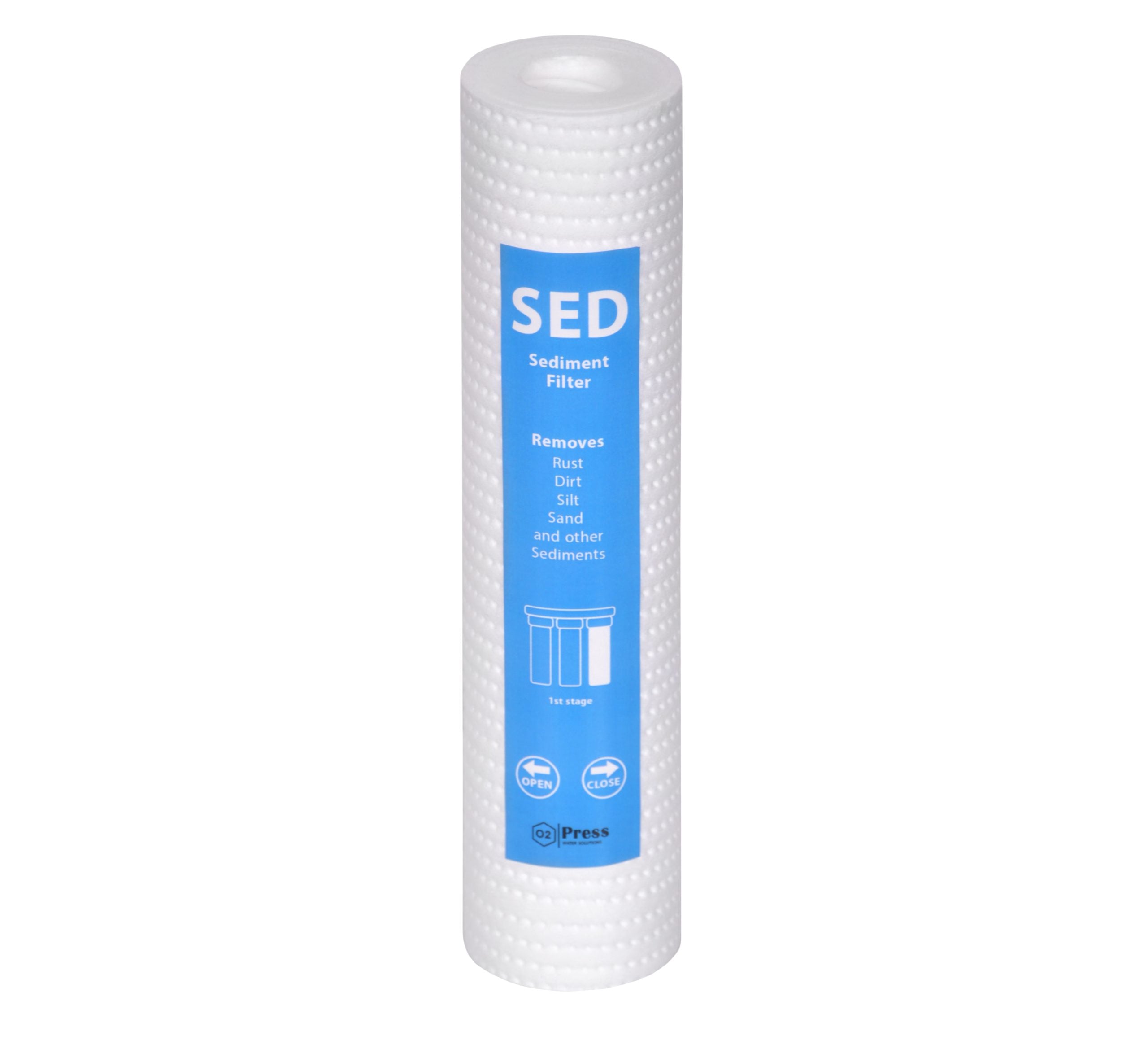 O2Press Advanced 3-Stage Under-Sink Water Purifier Filter Pack 3-Piece Set